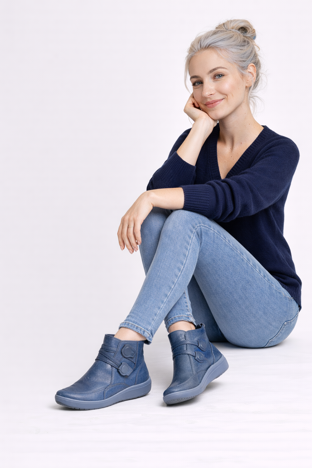 Bottes Noires Femme Décontractées Cuir
