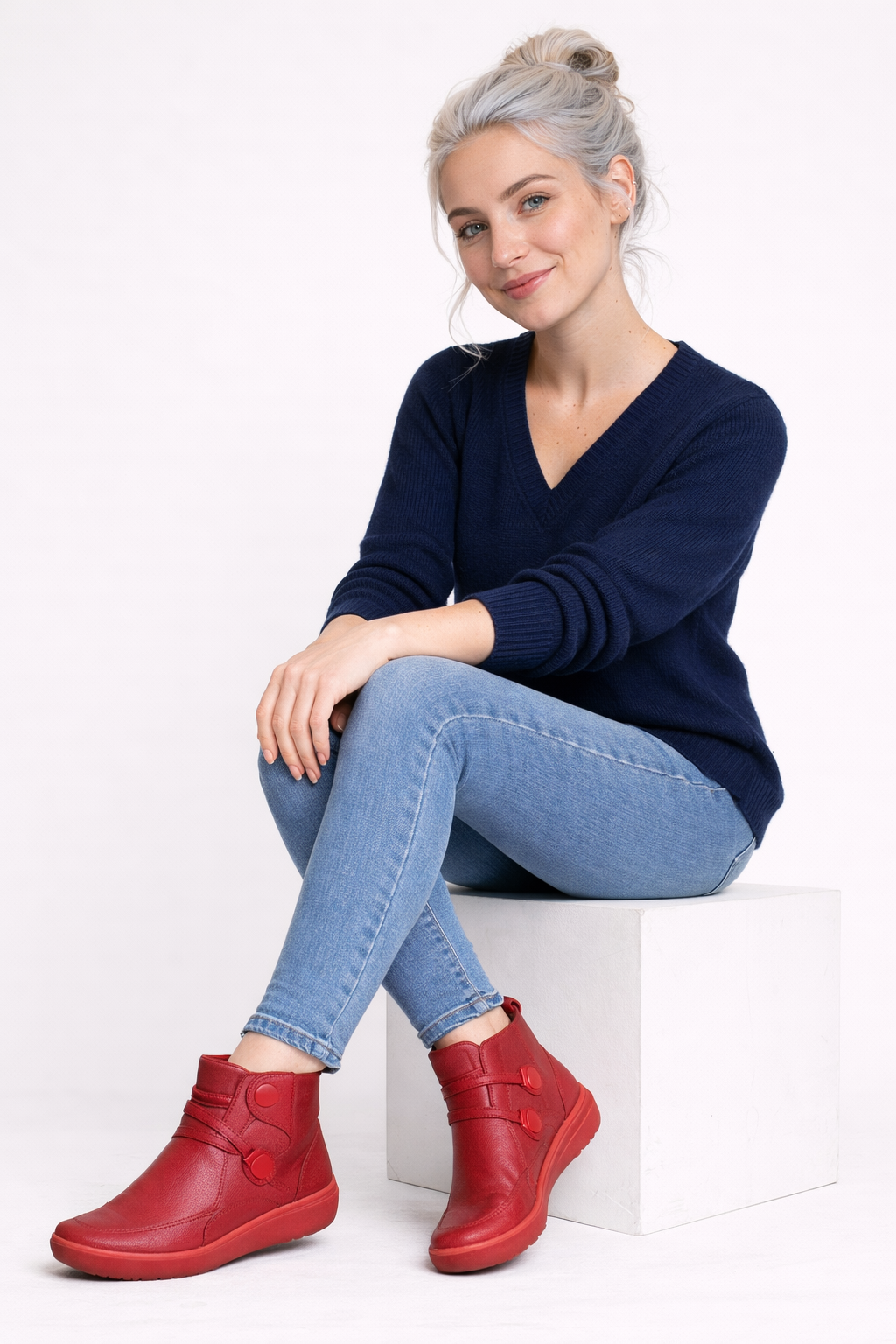 Bottes Noires Femme Décontractées Cuir