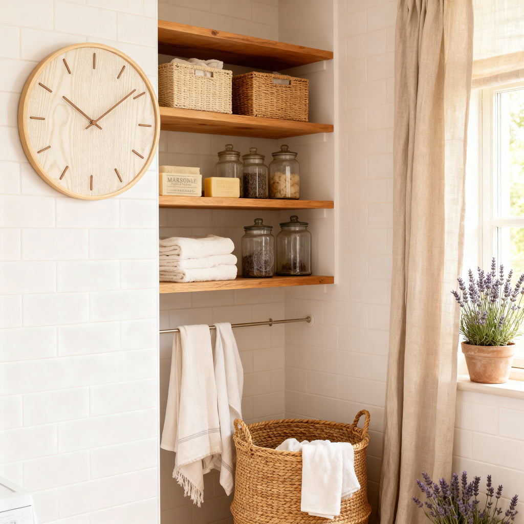 Horloge Murale en Bois au Design Élégant