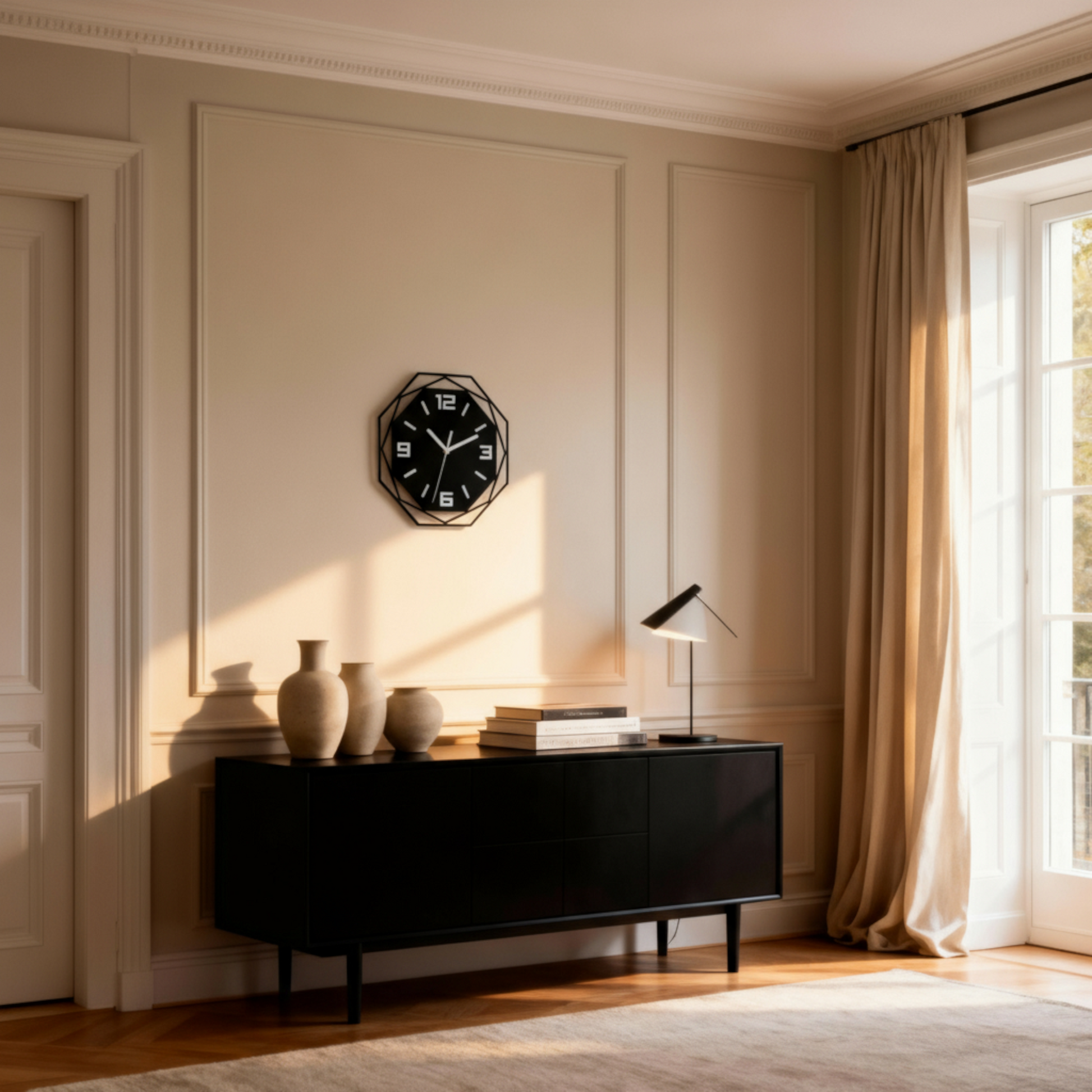 Horloge Murale Silencieuse au Design Minimaliste