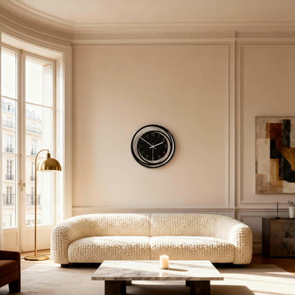 Horloge Murale en Acrylique au Design Silencieux