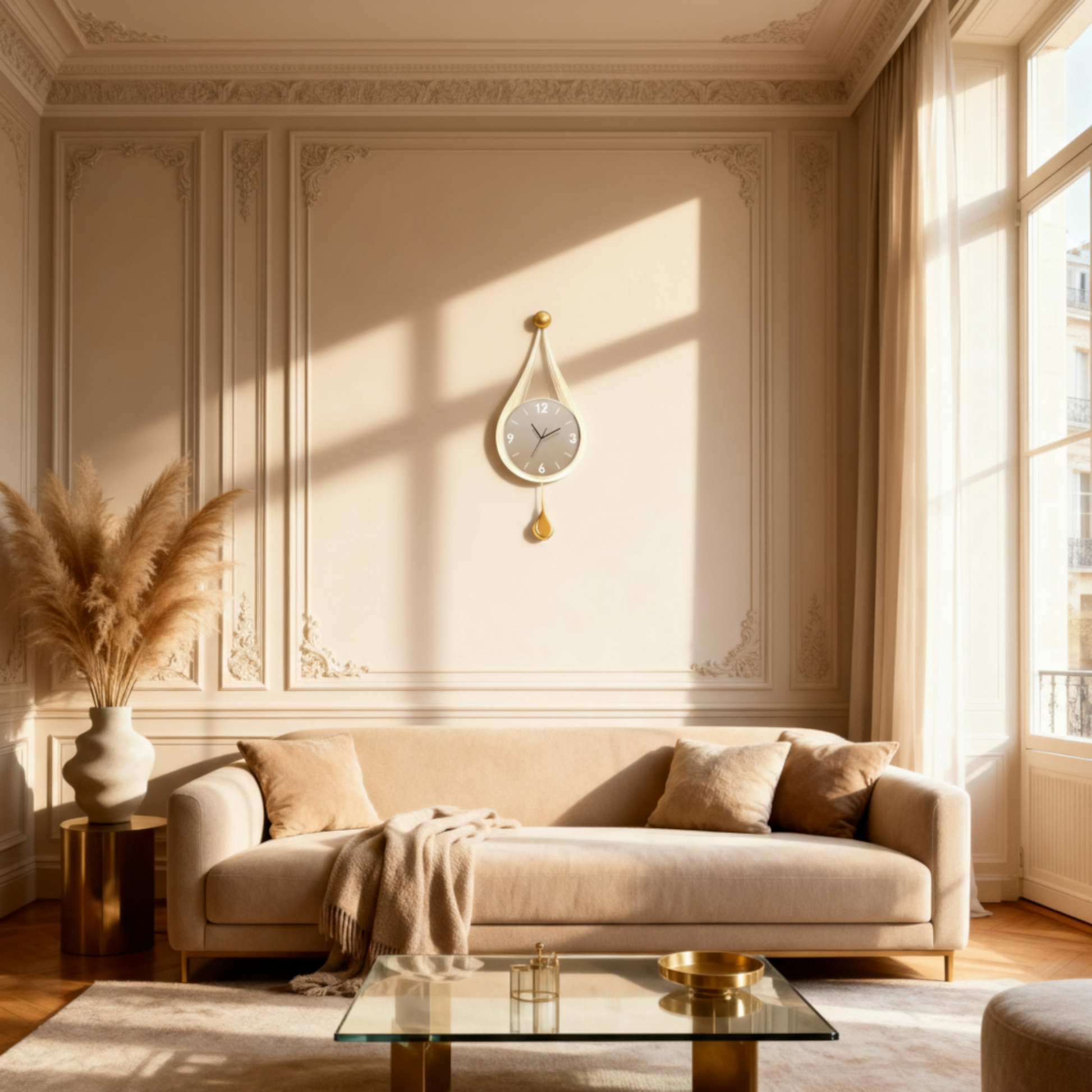 Horloge Murale Design Moderne pour Salon