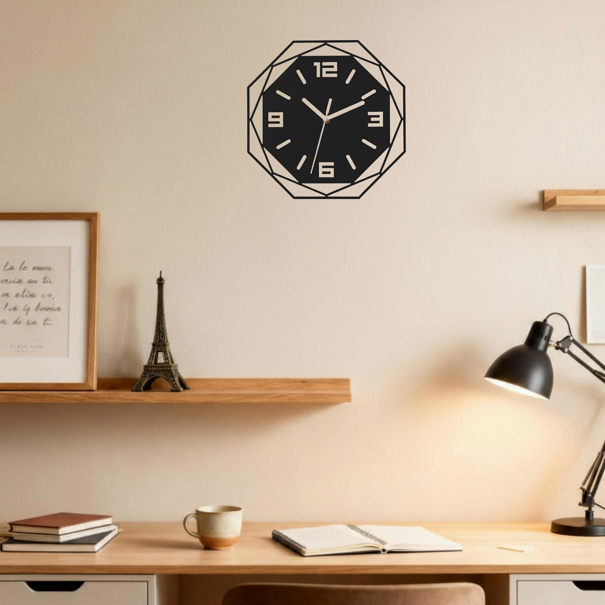 Horloge Murale Silencieuse au Design Minimaliste