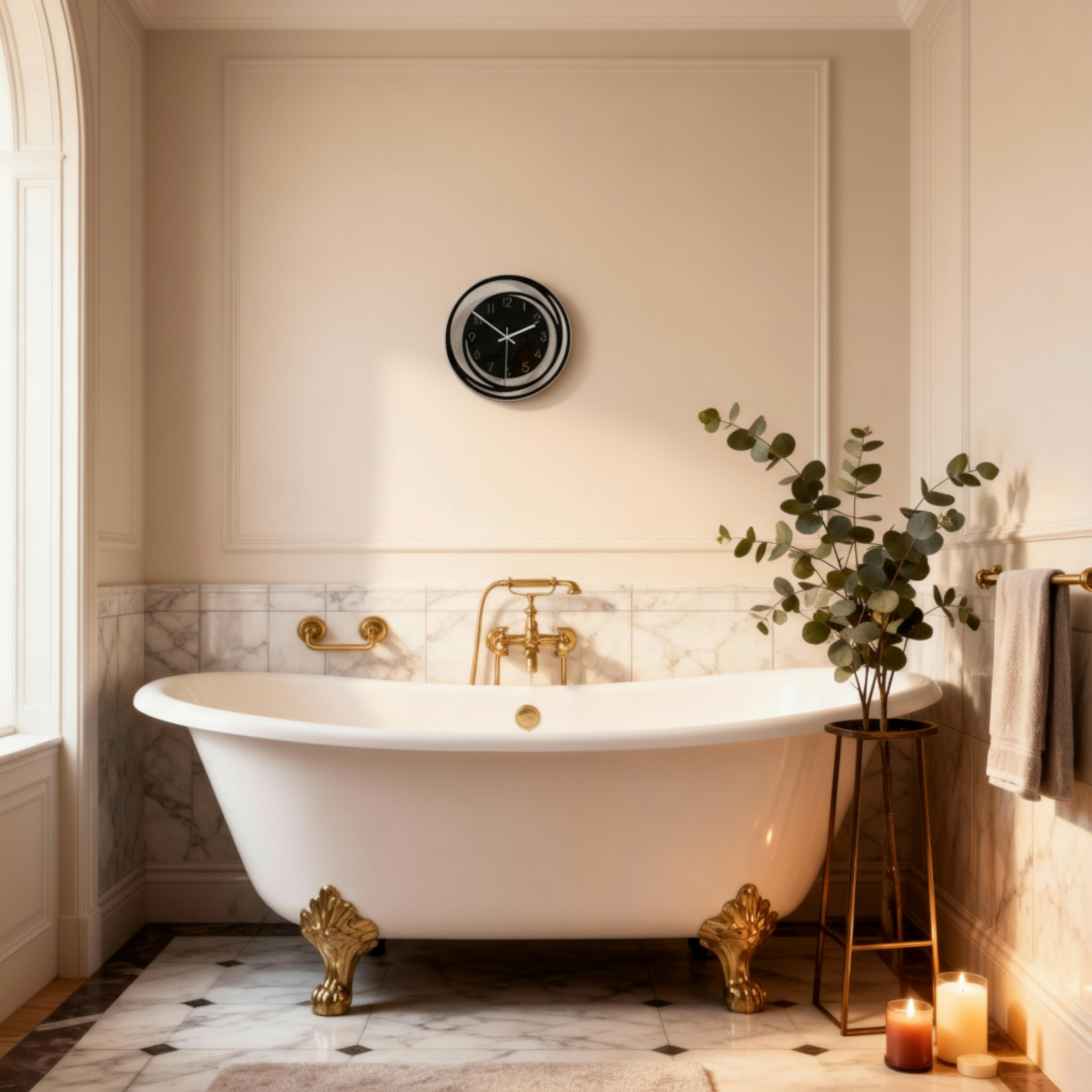 Horloge Murale en Acrylique au Design Silencieux