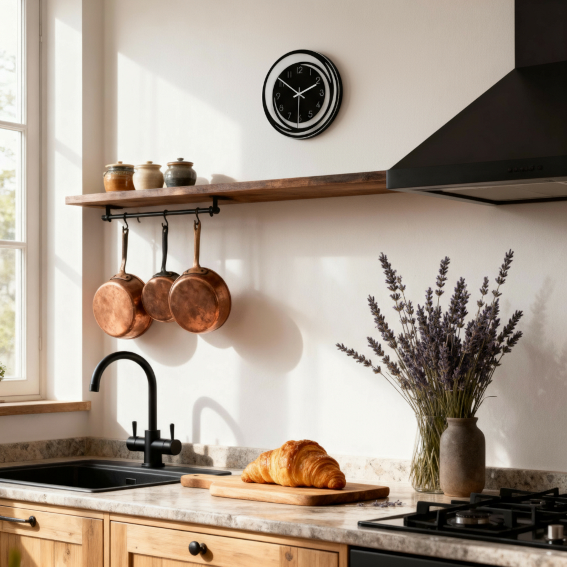 Horloge Murale en Acrylique au Design Silencieux