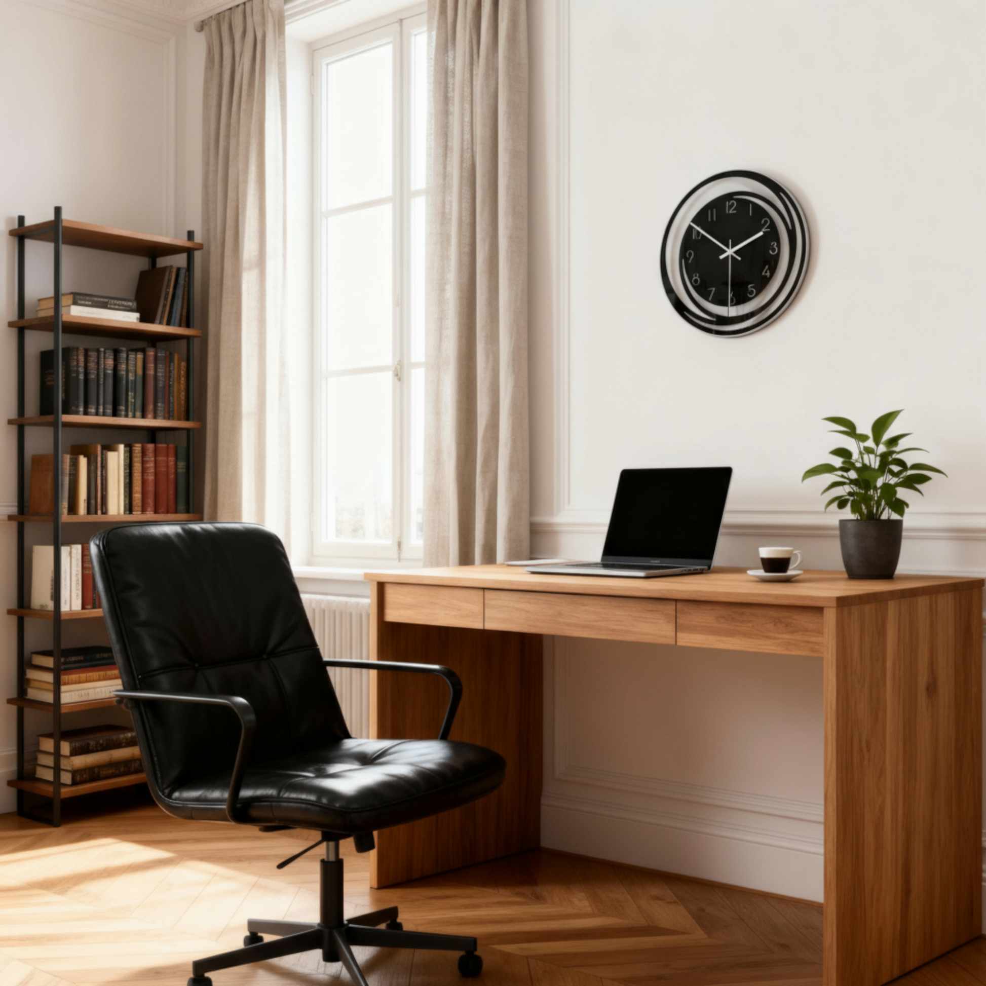 Horloge Murale en Acrylique au Design Silencieux