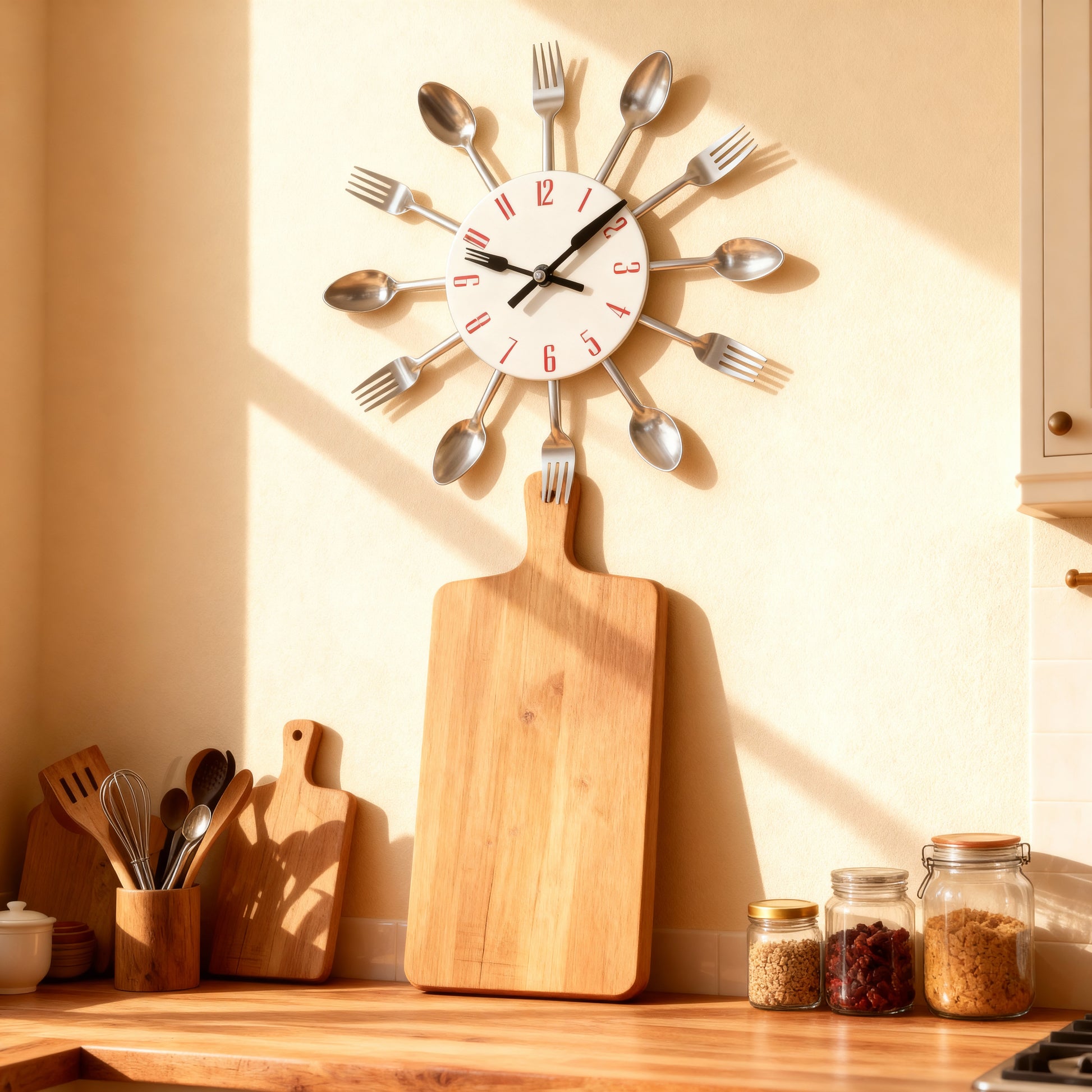 Horloge Murale Métallique au Design Minimaliste – 12 Pouces