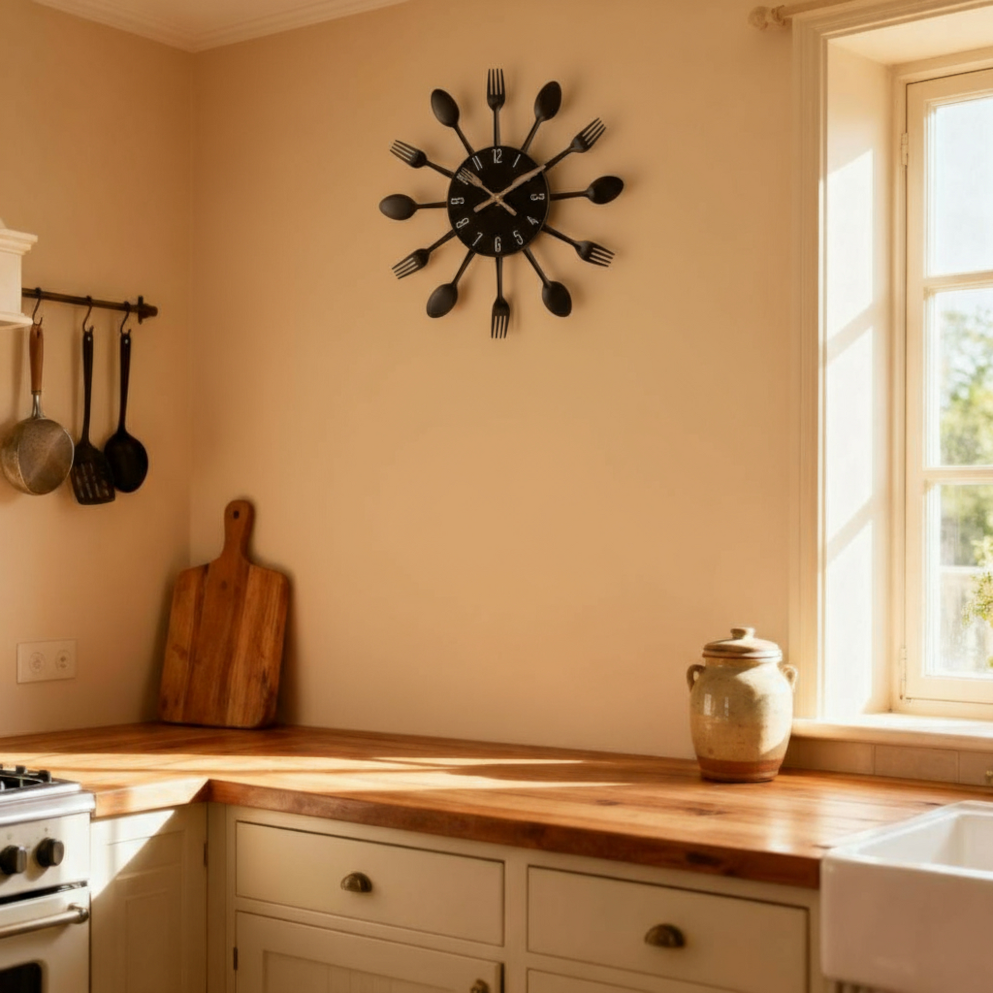 Horloge Murale Métallique au Design Minimaliste – 12 Pouces