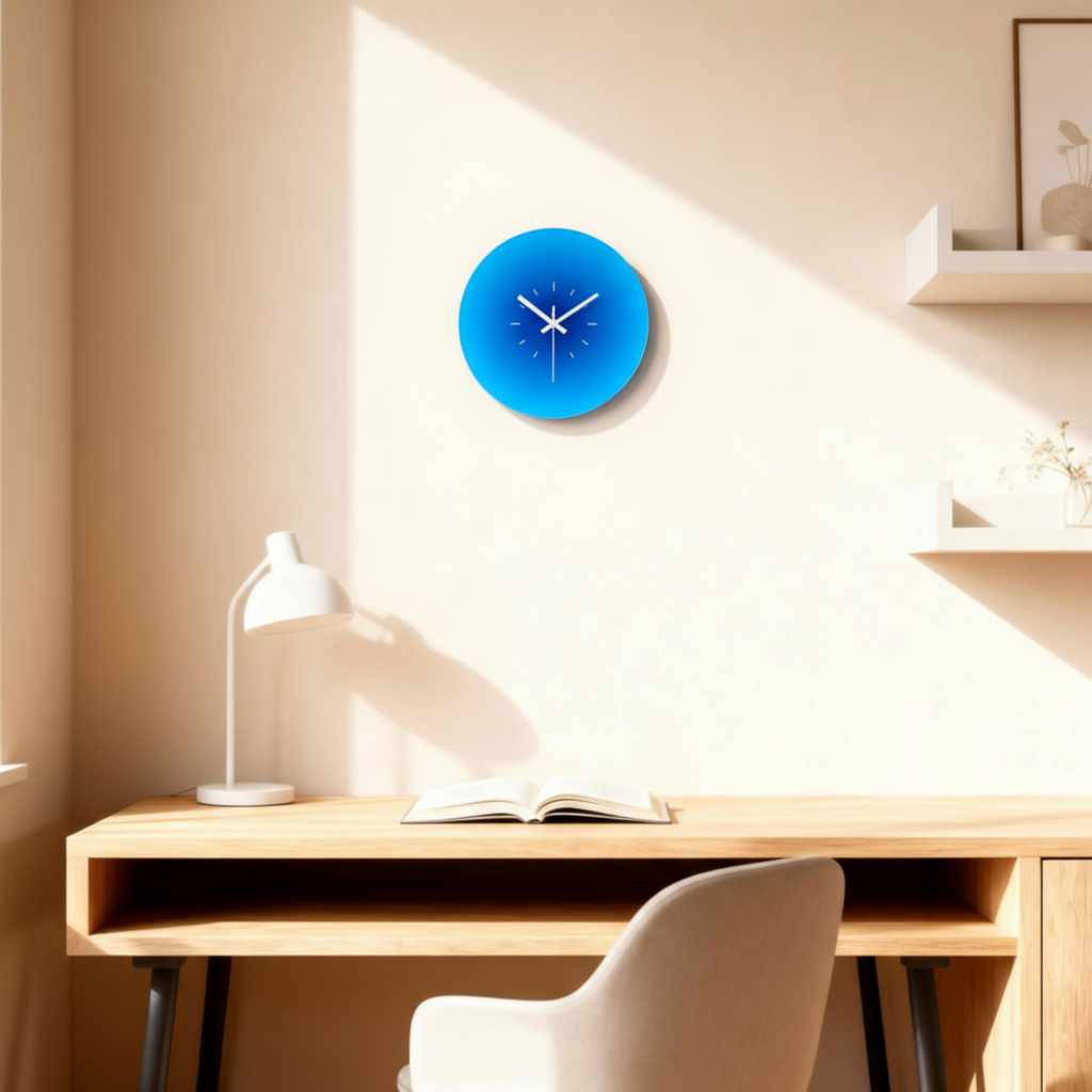 Horloge Murale Élégante en Verre – Design Moderne