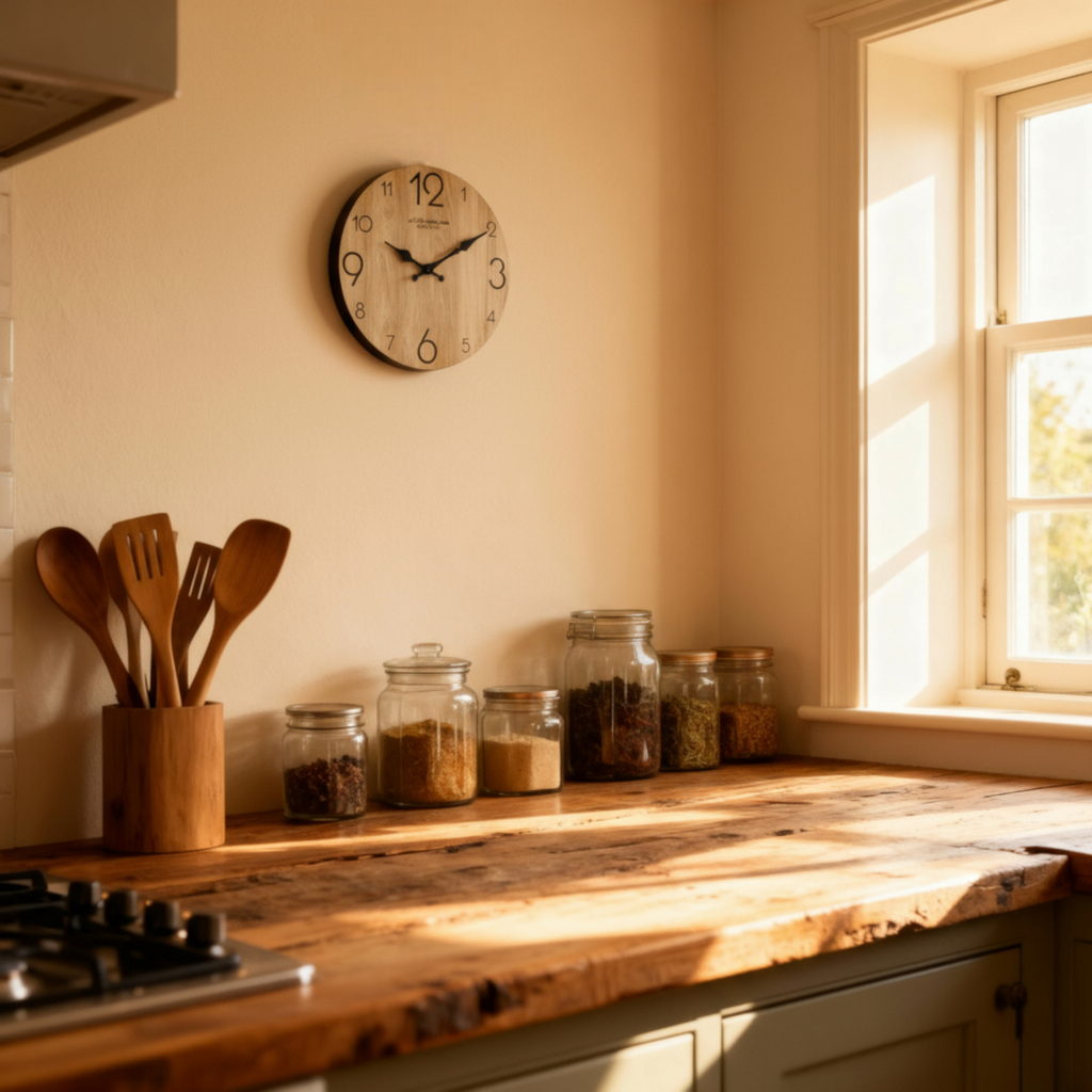 Horloge Murale en Bois au Design Élégant