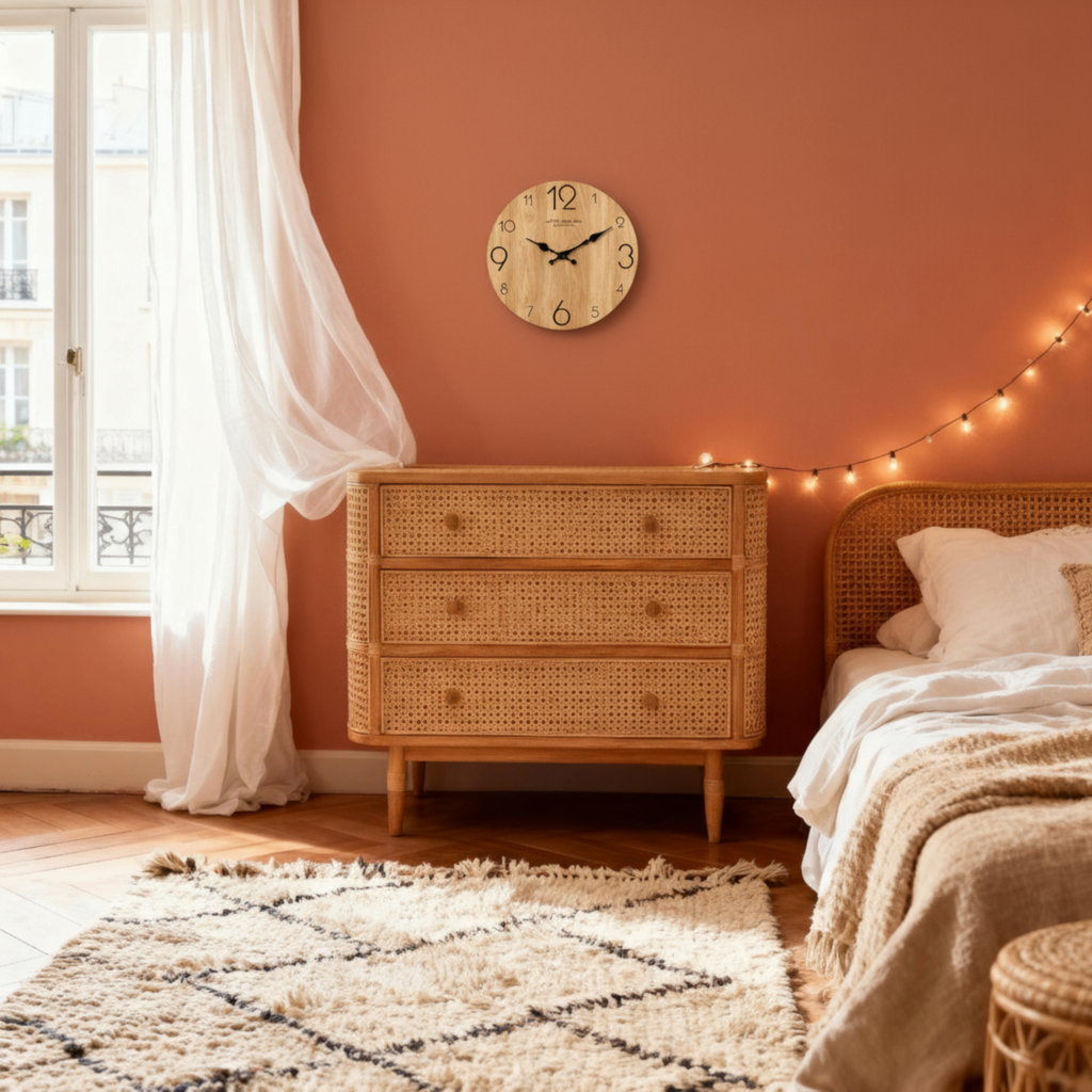 Horloge Murale en Bois au Design Élégant