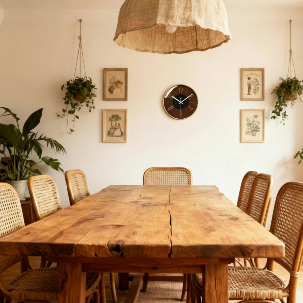 Horloge Murale Vintage au Design Verre