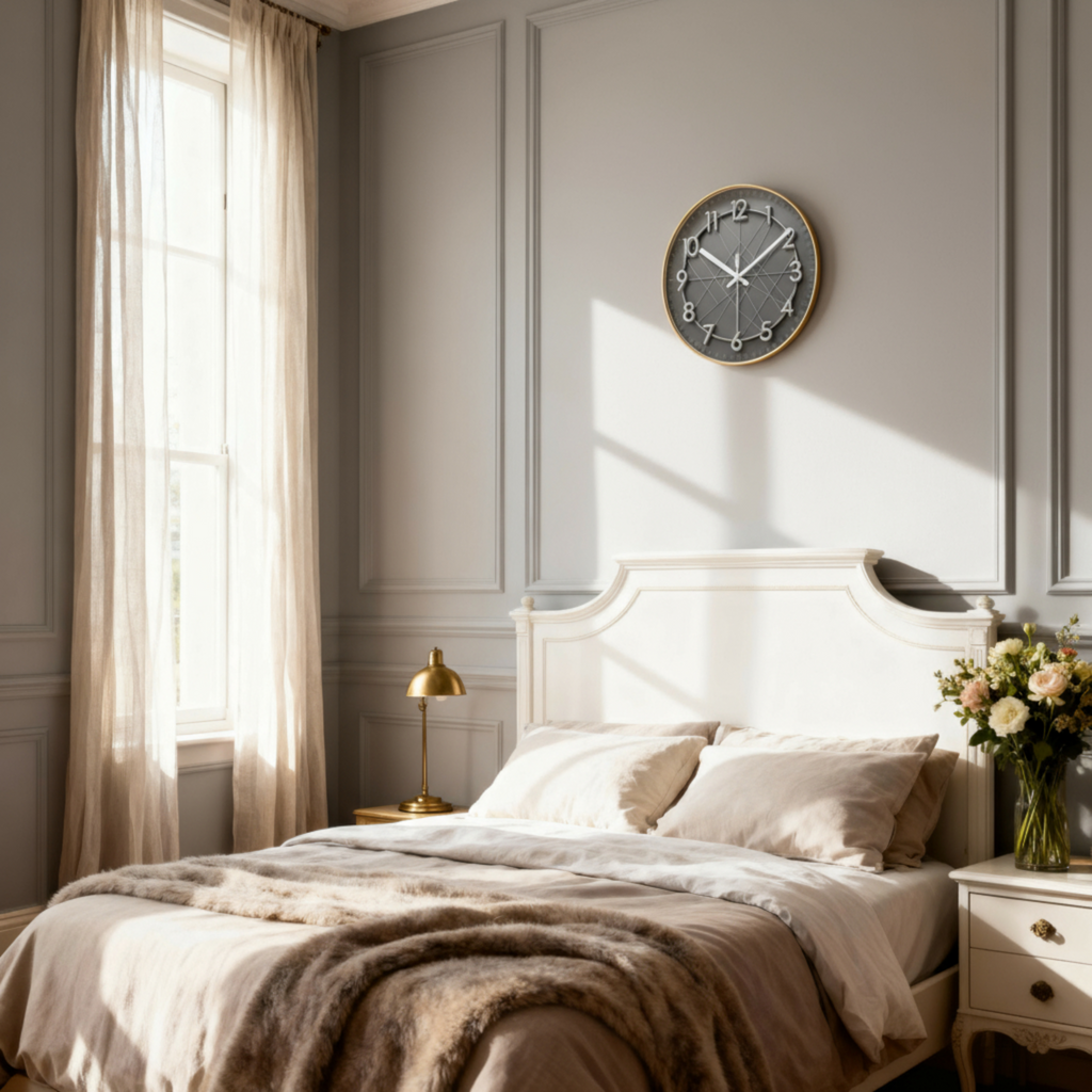 Horloge Murale Design Géométrique Silencieuse