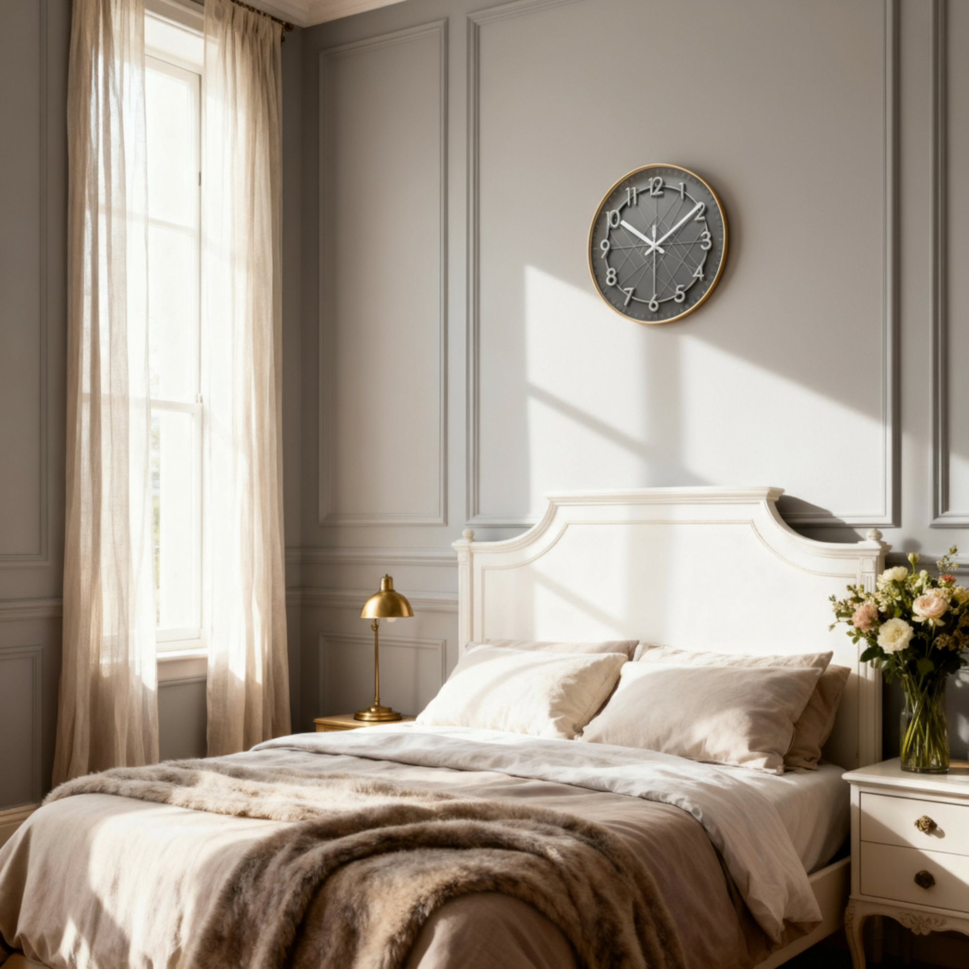 Horloge Murale Design Géométrique Silencieuse