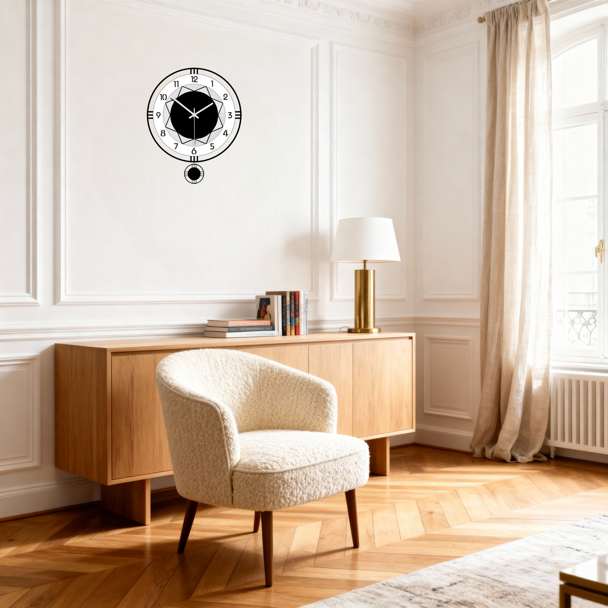 Horloge Murale Design Minimaliste Élégante