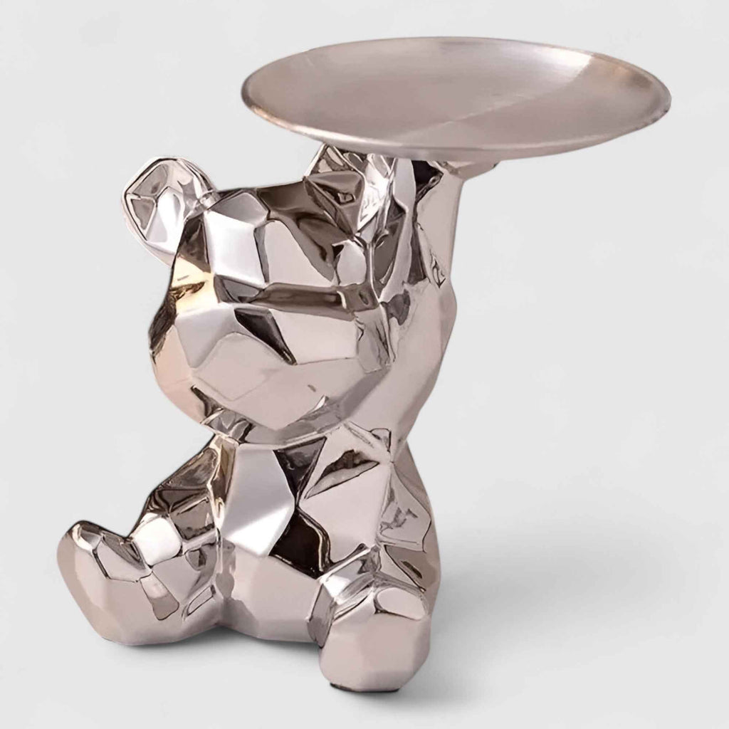 Boîtes décoratives : Objet Déco Céramique Élégant Multifonctionnel pour un Style Pratique et Sophistiqué dans Argent- B de Marche Lino
