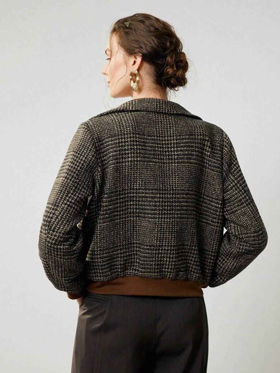 Veste courte en tweed Blythe — Chic sans effort