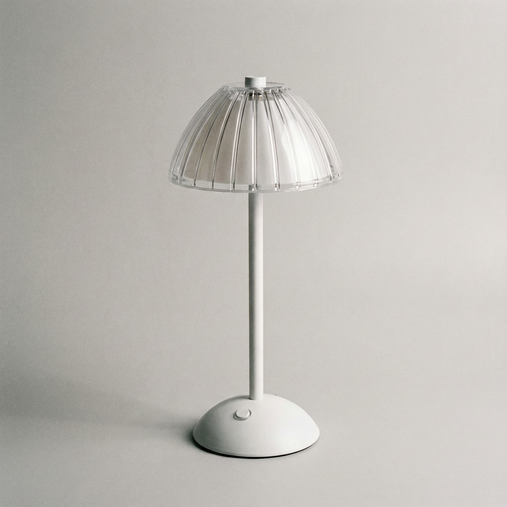 Lampe de Table LED Tactile Sans Fil Acrylique – Rechargeable USB, Intensité Réglable