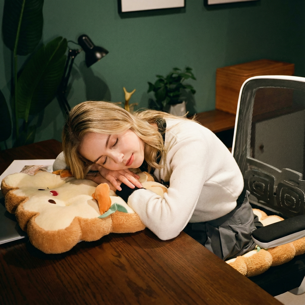 Coussin Décoratif Toast 40x40 Cm Coton